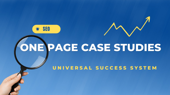 One Page Case Study Model