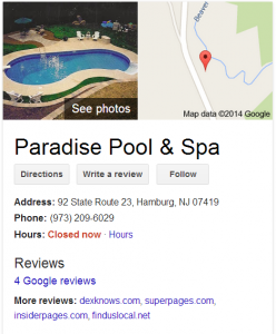 Google Places for Local SEO example