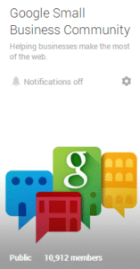 Google Small Business Community on Google+