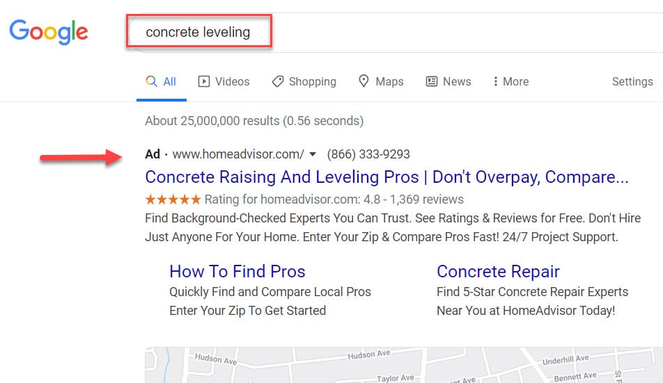 Google Ads for Slabjack Contractors